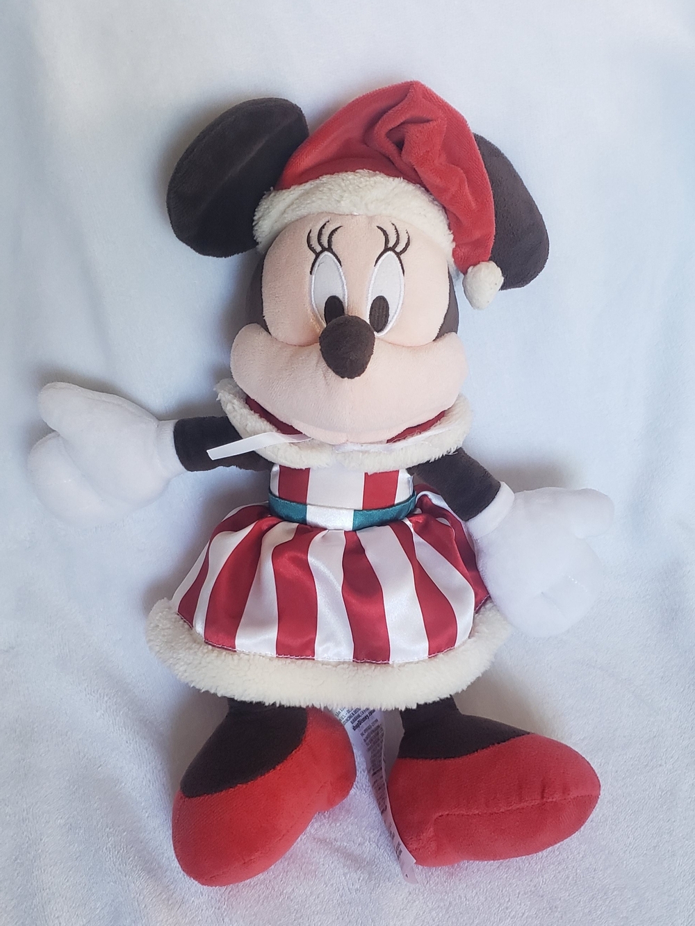 Disney Minnie Mouse Holiday Plush in Red, White & Black